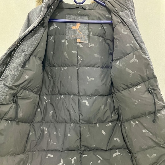 EUC Women's Aritzia Community Paradigm Down Parka Gray Hooded Coat, Size M - Picture 6 of 14